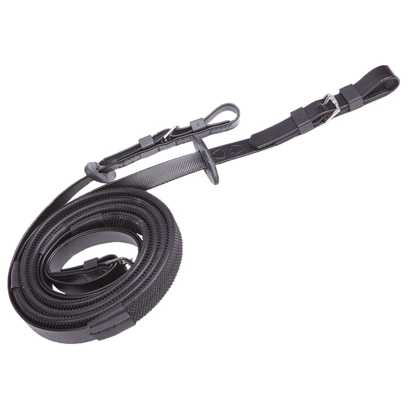 Rênes Zilco 19mm grip BKL BLK