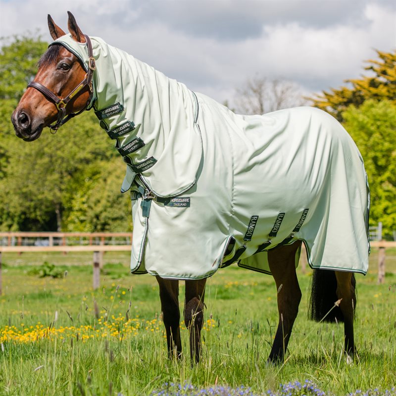 Horseware Rambo Couverture anti-eczéma avec couvre-encolure fixe