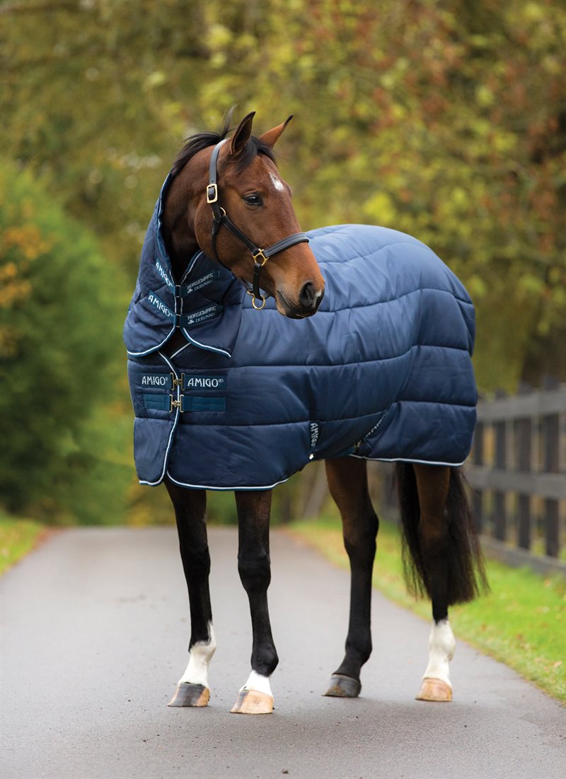 Couverture isolante épaisse Horseware Amigo (avec couvre-cou), 350g