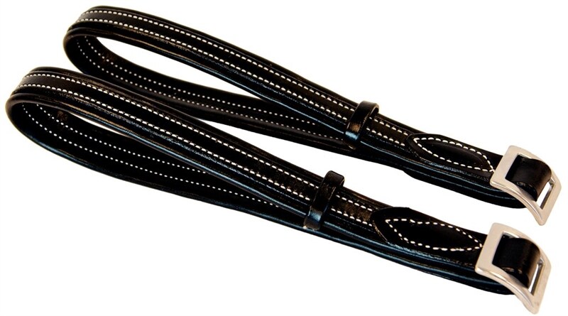 Walsh Padded Leather Handholds - Black