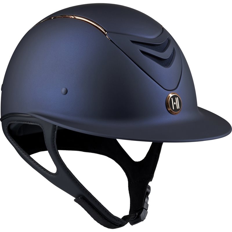 One K Avancé Riding Helmet, Matt Top, Rosegold Pipe