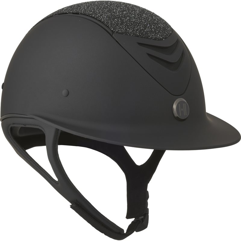 One K Avancé Riding Helmet, Glitter Top, Black Pipe