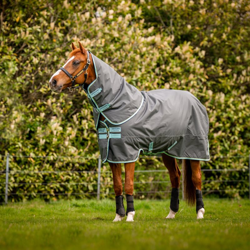Horseware Couverture d'extérieur Amigo Hero Ripstop antidéchirure Plus Medium avec couvre-encolure a