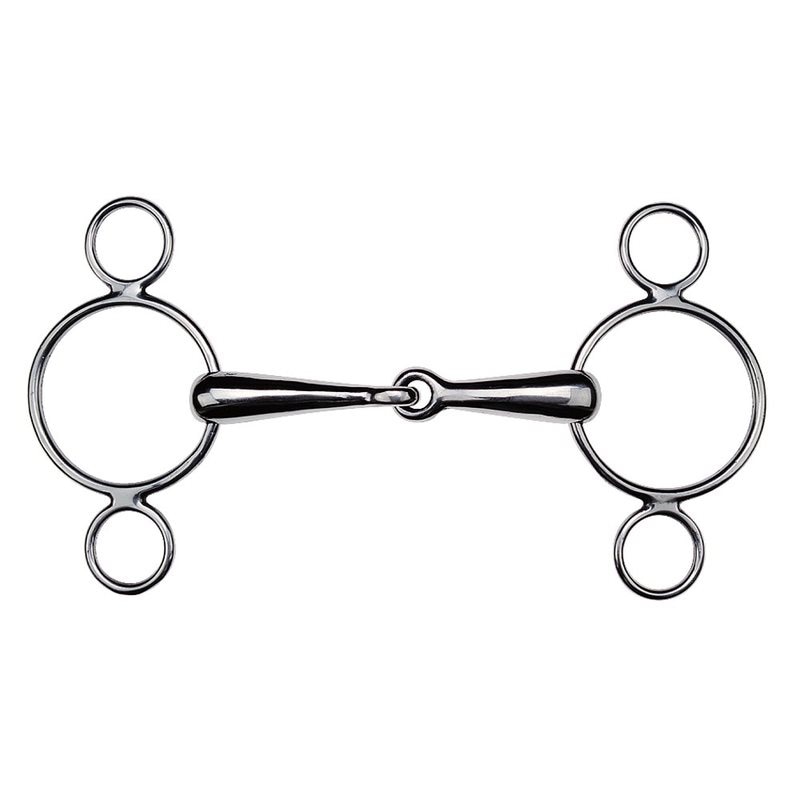 Feeling Continental Gag Bit, 3-ring Cheeks