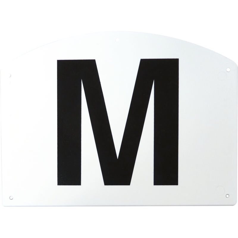 Hippotonic Set of 12 Arena Letters On Plastic Support