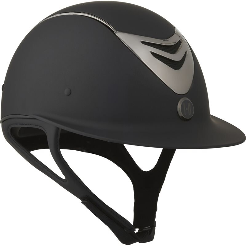 One K Avancé Riding Helmet, Matt Top, Chrome Front/pipe