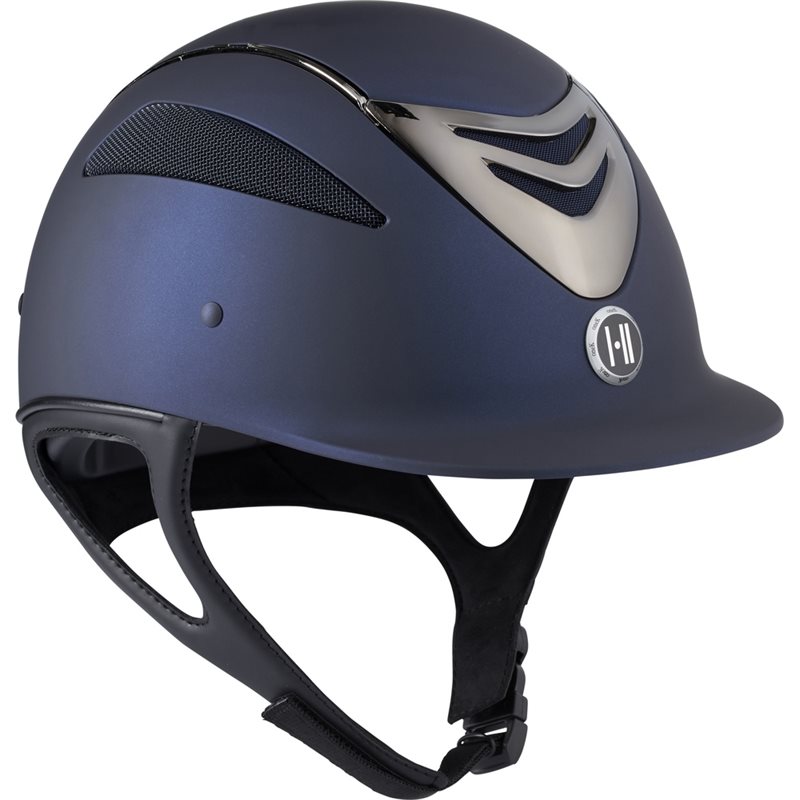 One K Defender Pro Riding Helmet, Chrome Front, Chrome Pipe