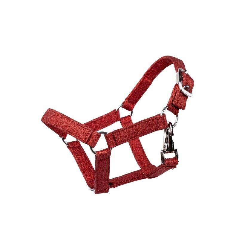 My Hobby Horse Halter, red glitter