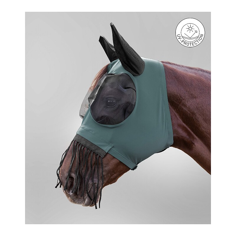 Fly Mask Puck with nose fringes