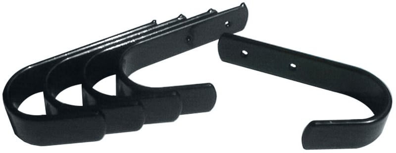 Finntack Glossy Black Metal Tack Hooks-5 piece Set