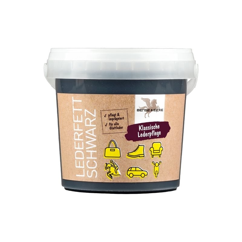 Bense & Eicke Læderfedt Sort, 500 ml