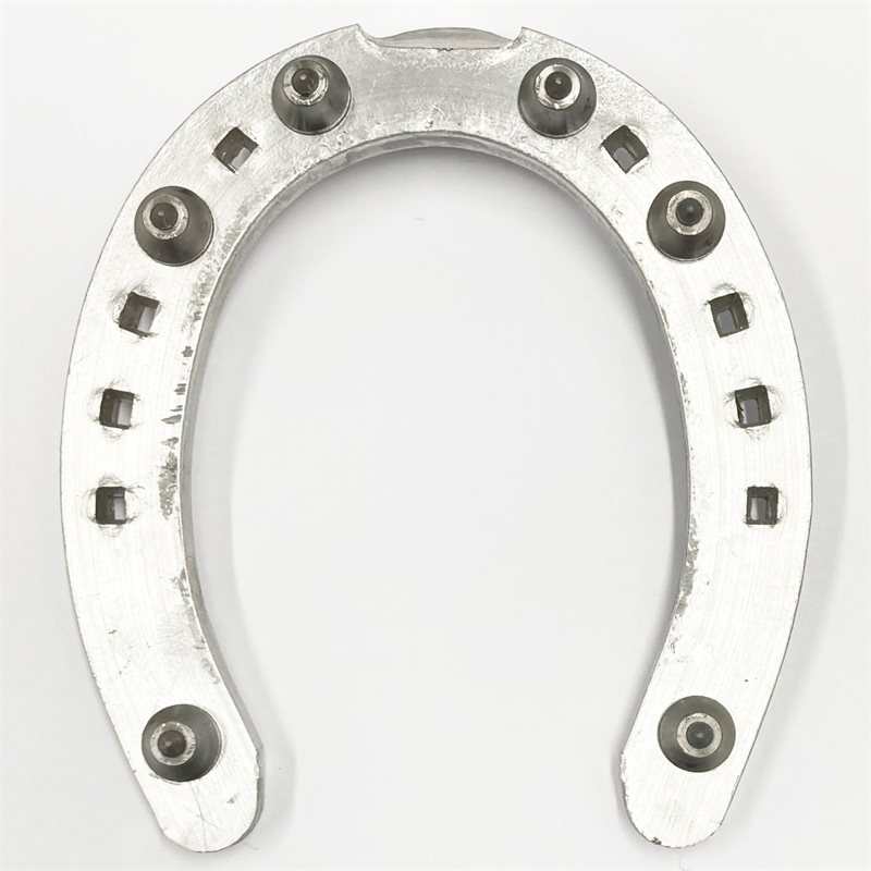 S/shoe aluminium w/ fixed studs, front (pcs)