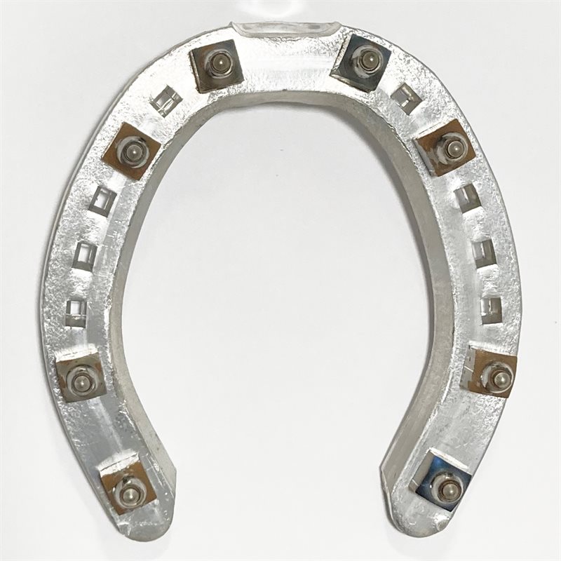 TT Goldshoe Alu Hind, 19x6 w/ 8x14mm studs, plain (pair)