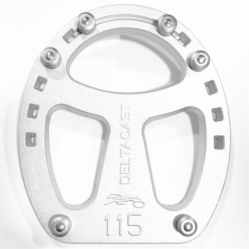 Deltacast star m/ 6 faste brodder, aluminium (PAR)