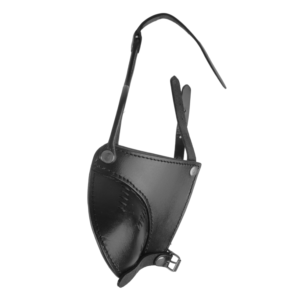 Finntack, halbrunde Lederscheuklappen