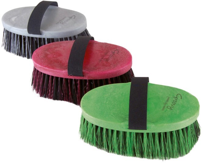 Spazzola Per Cavalli Groovy - Setole In Nylon Morbide 5 Cm, Cura Delicata, Dimensioni 170x90 Mm, Colori Assortiti