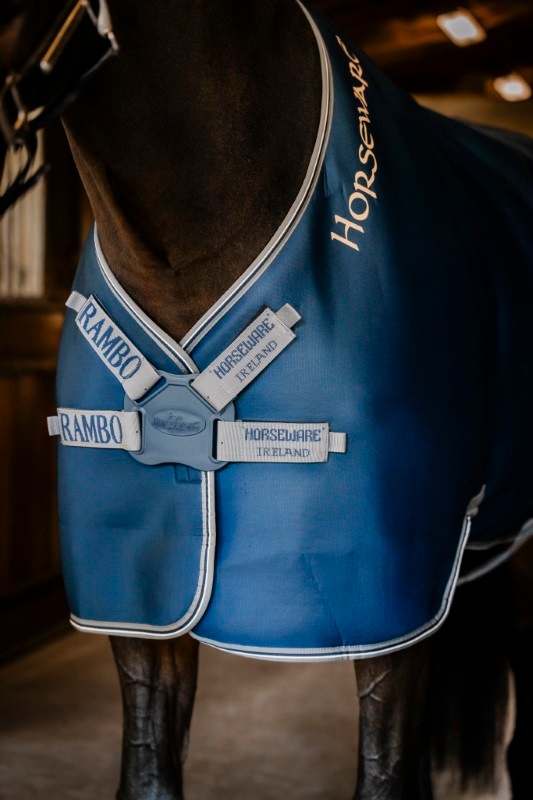 Horseware Rambo Airmax svettedekken med ny frontlukking