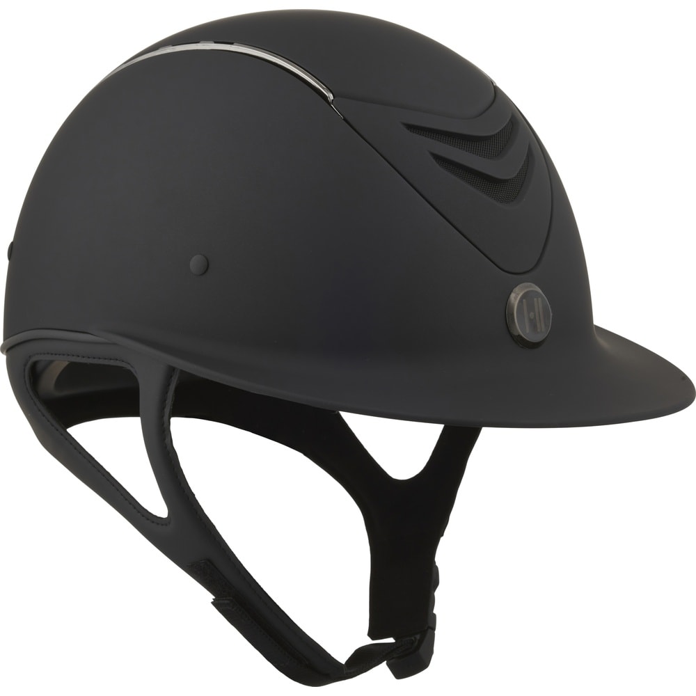 One K Avancé Riding Helmet, Matt Top, Chrome Pipe