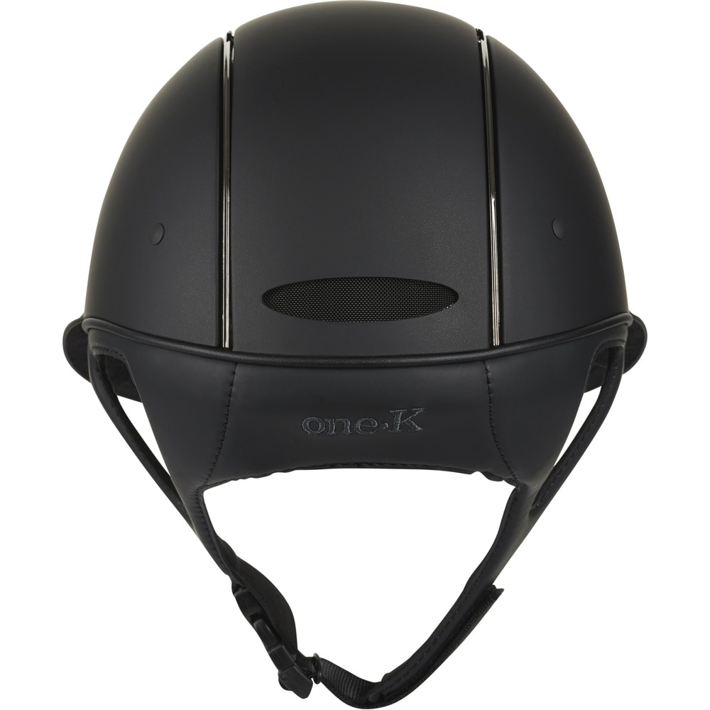 One K Avancé Riding Helmet, Matt Top, Chrome Pipe