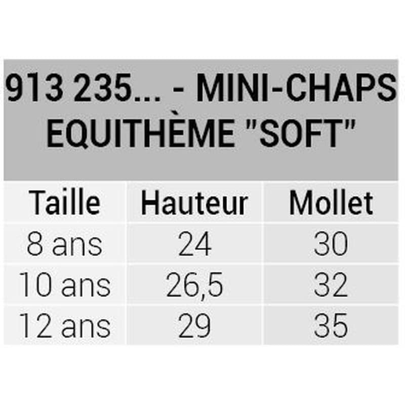 Equithème Soft Shortchaps