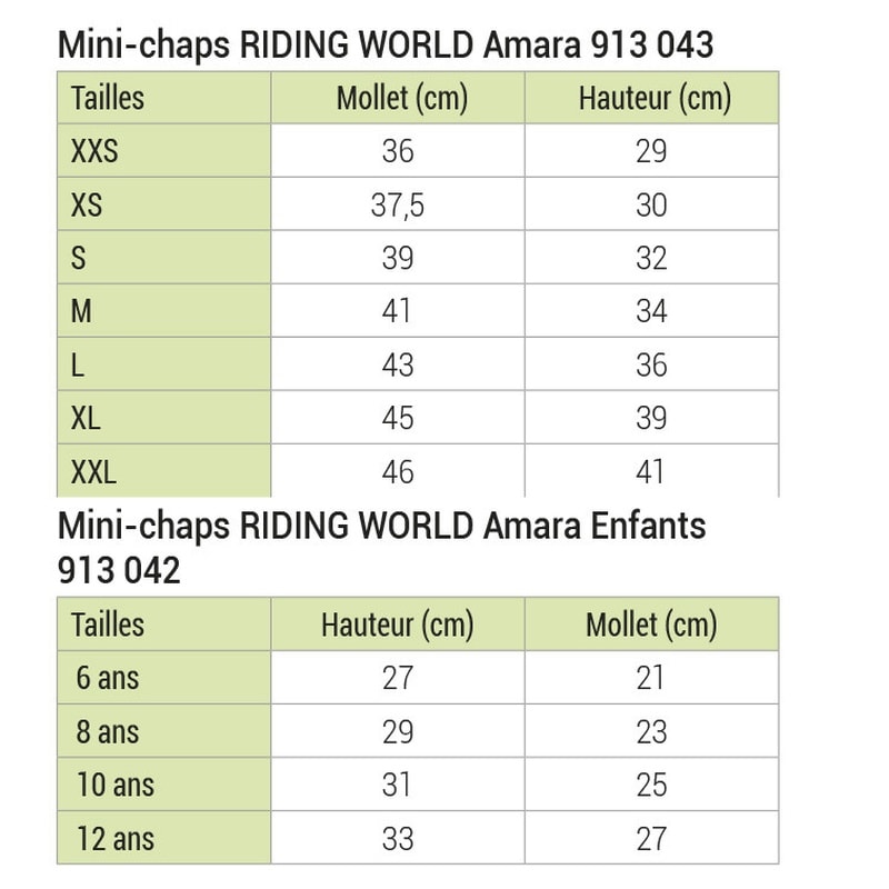 Riding World Amara Mini-Chaps