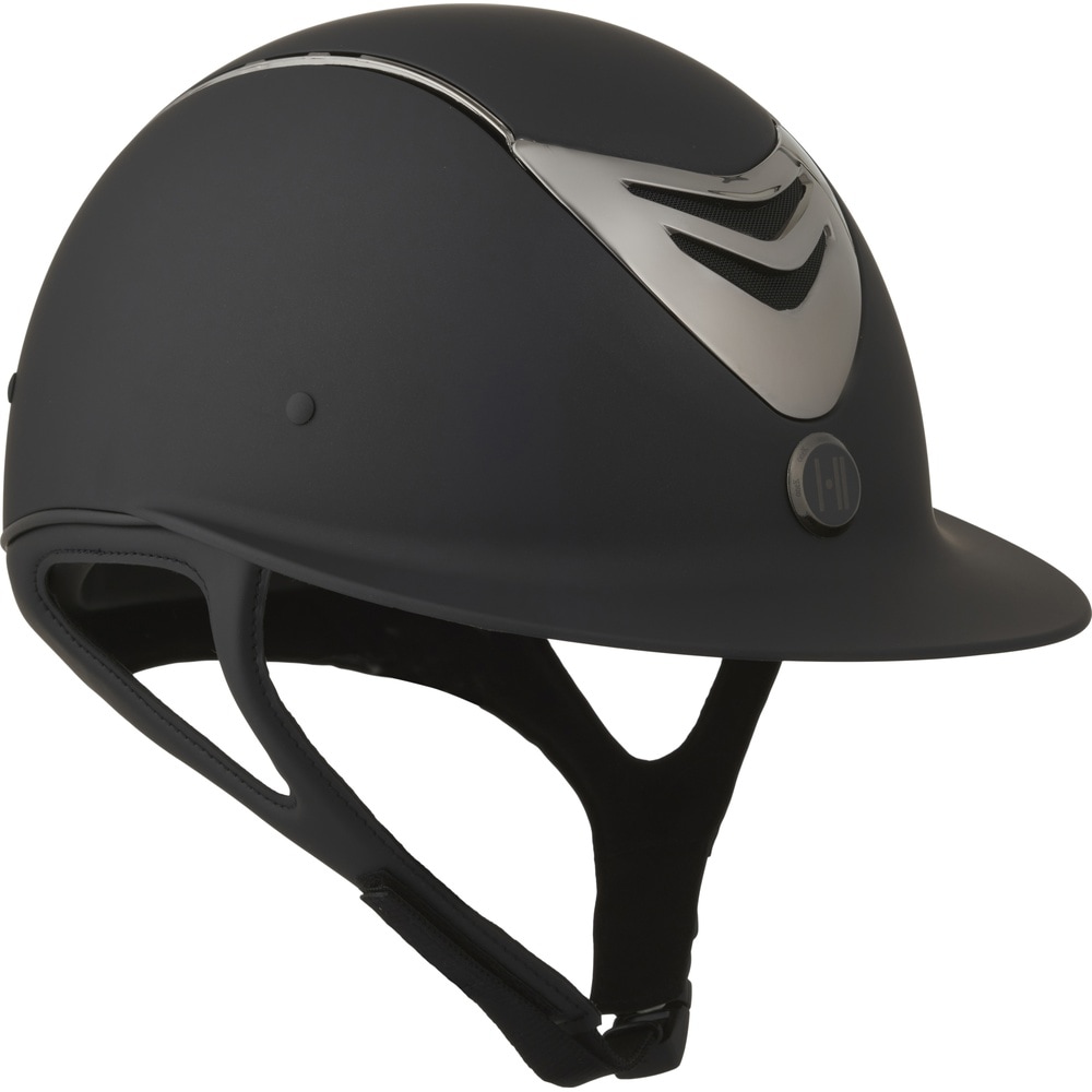 Kask jeździecki One K Avancé, matowy wierzch, front/chromowana rura