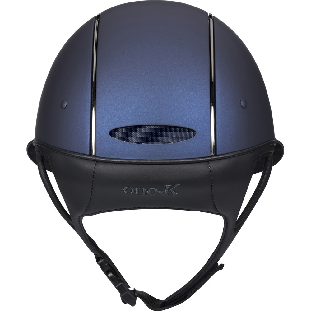 Kask jeździecki One K Avancé, matowy wierzch, front/chromowana rura