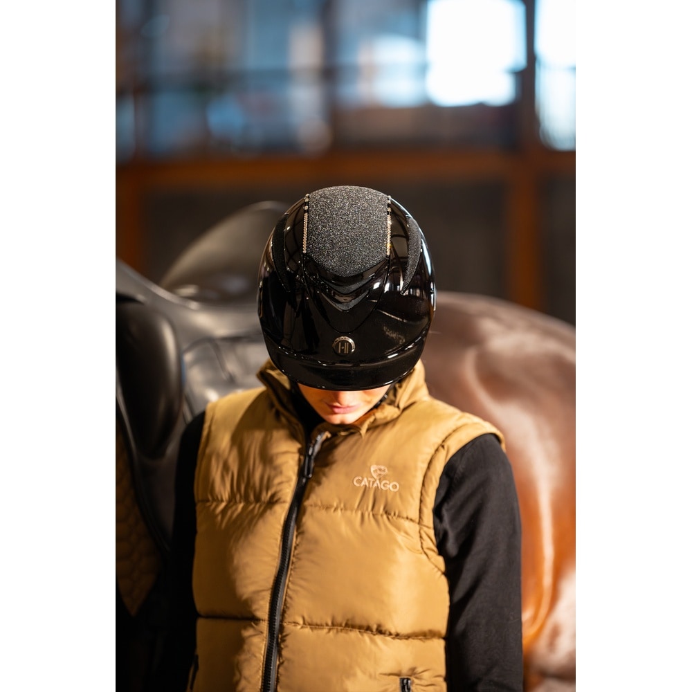 One K Defender Pro Ridhjälm, Glitter Topp, Swarowski Pipe