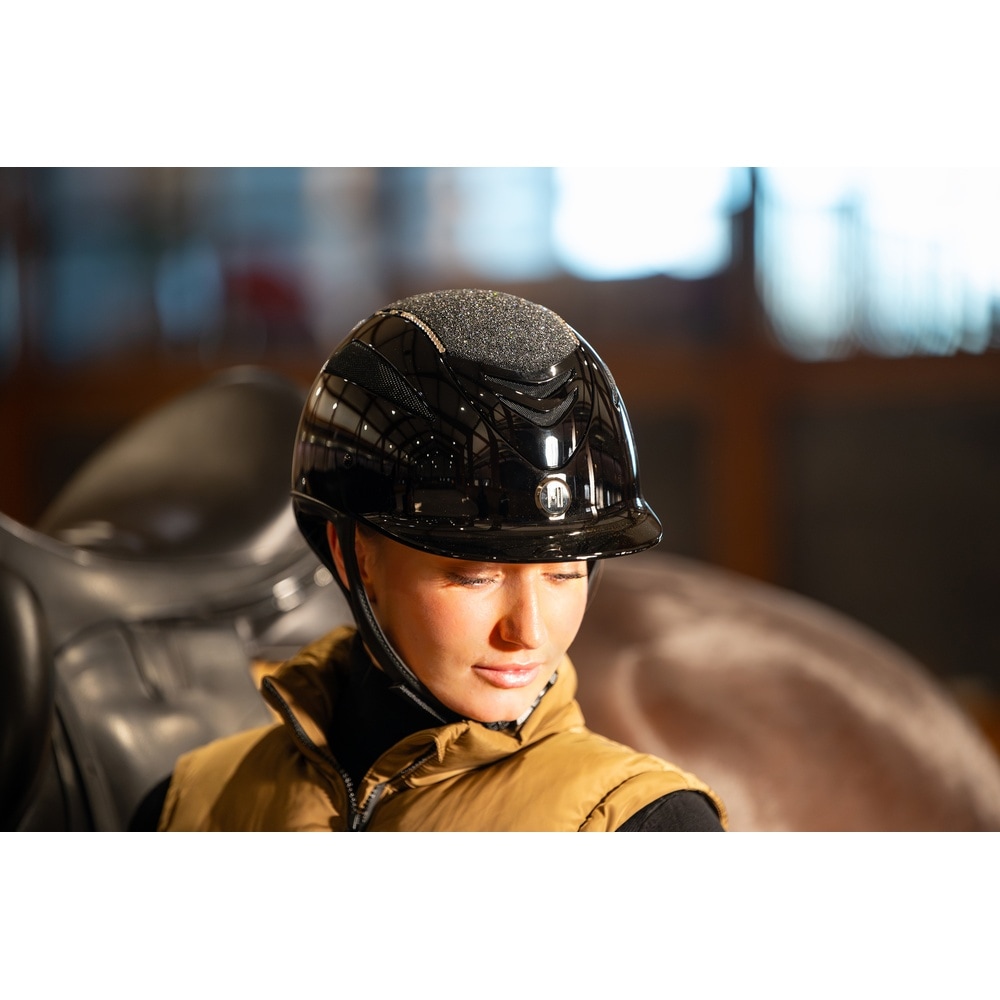 One K Defender Pro Ridhjälm, Glitter Topp, Swarowski Pipe