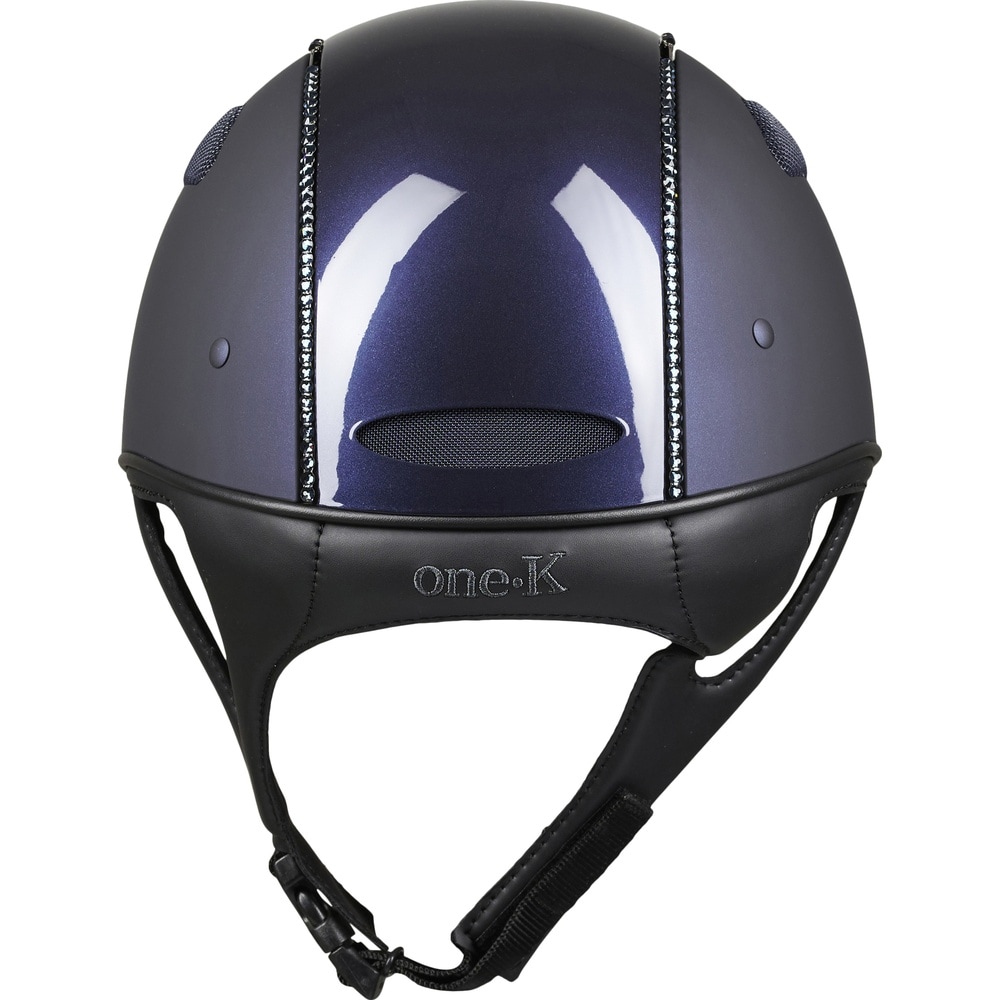 One K Defender Pro Reithelm, Glänzende Oberfläche, Swarowski-Keder