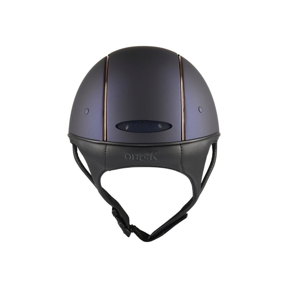 One K Mips Defender Casco da Equitazione, Finitura Opaca, Bordo Oro Rosa