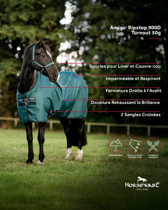 Horseware Amigo Ripstop 900D Udetæppe 50g