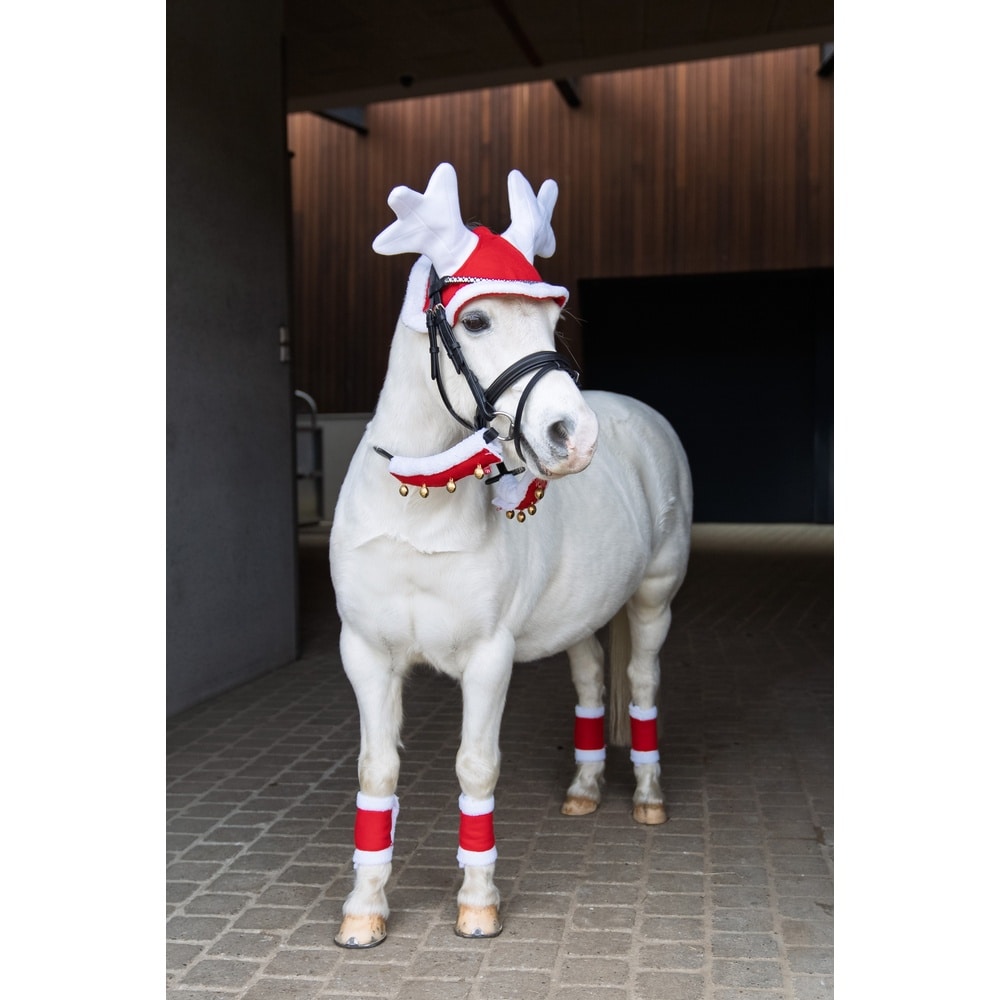 HorseGuard Christmas Beinomslag Rød (4 stk.)