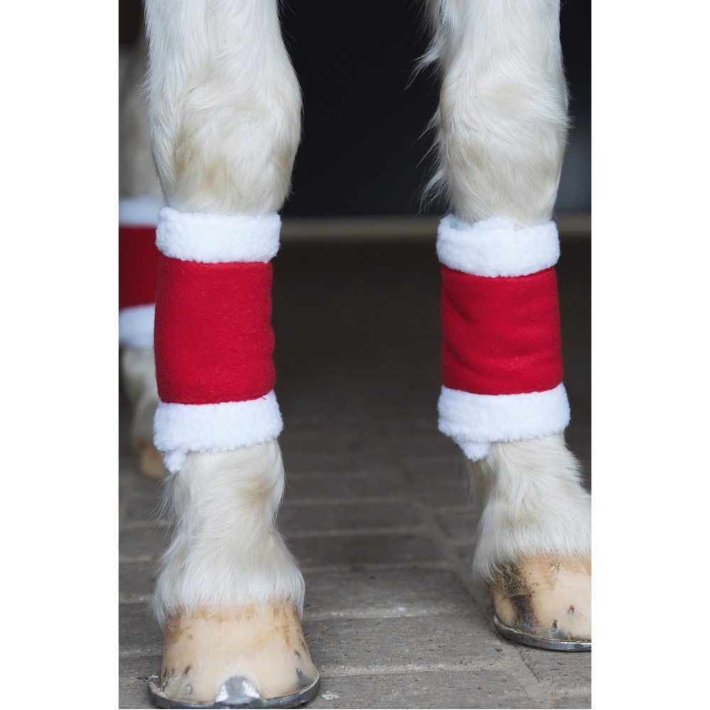 HorseGuard Christmas Beinomslag Rød (4 stk.)
