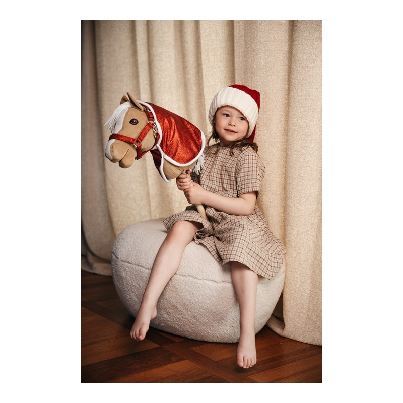 Mein Hobby Horse Halfter, rot glitzernd