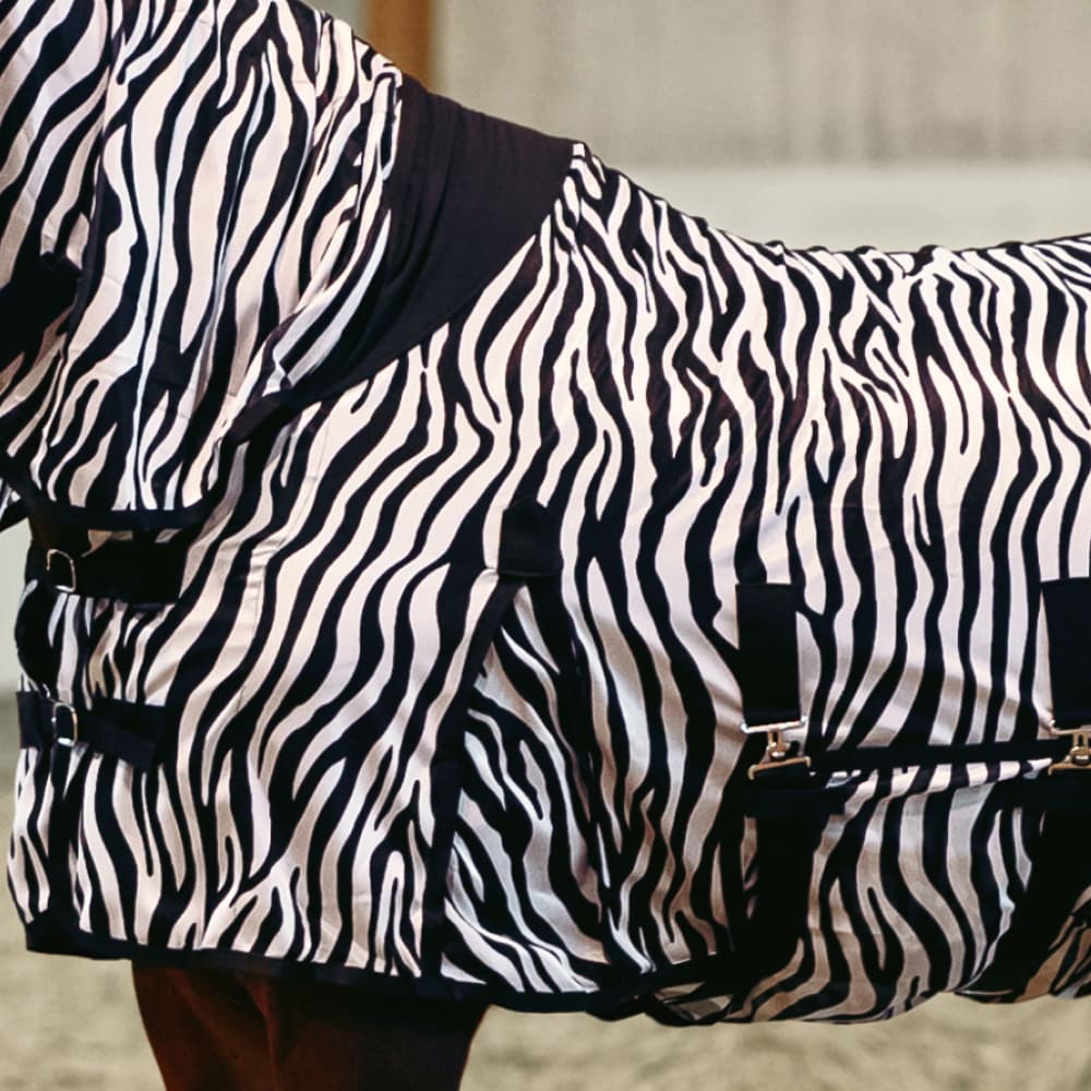 Equestrian Essentials Zebra Flyrug with Belly Flap