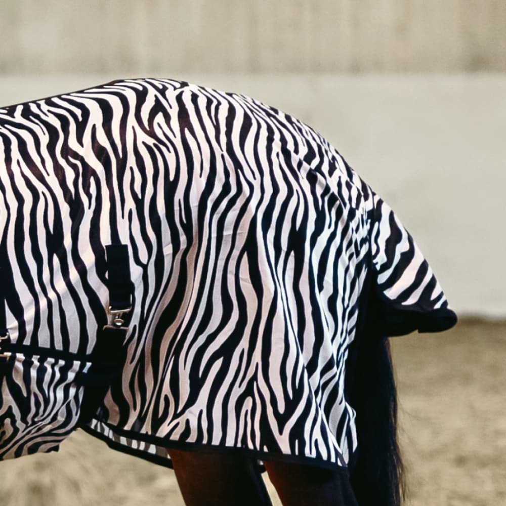 Equestrian Essentials Zebra Flyrug with Belly Flap