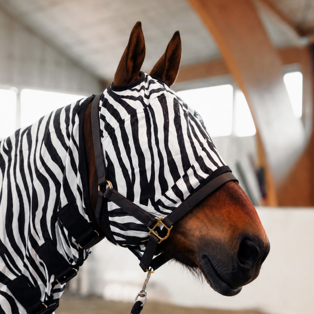 Equestrian Essentials Zebra Flymask