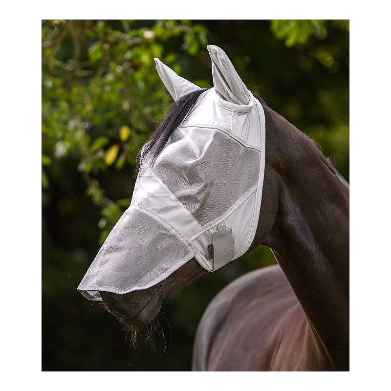 Maschera antimosche PREMIUM con protezione per le orecchie e per il naso