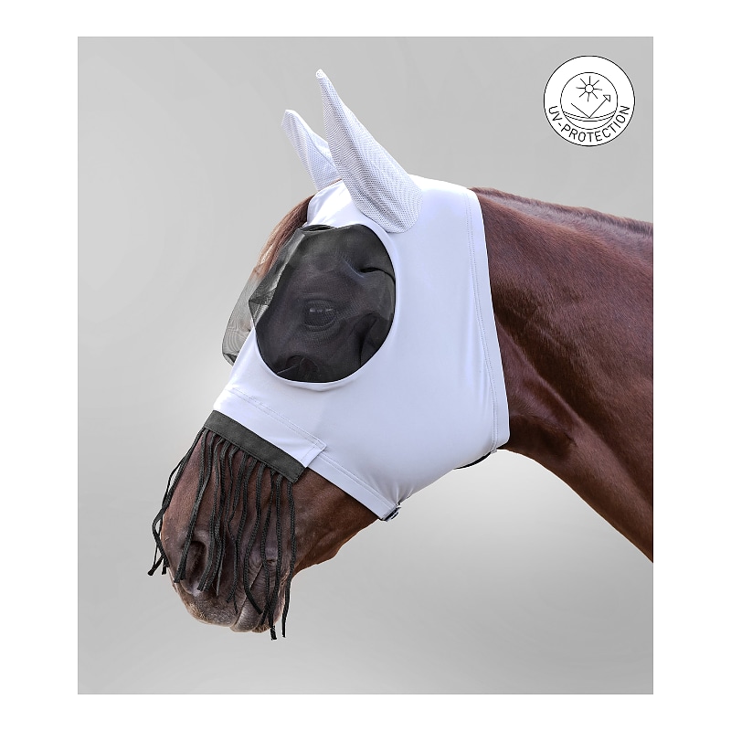 Fly Mask Puck with nose fringes