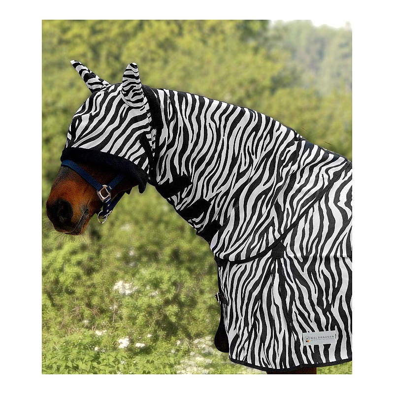 Hals til dækken i zebra-print