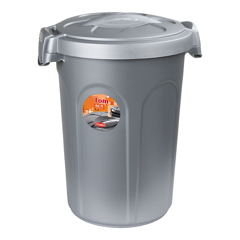 Feed Bin Tom grey, 16 kg/46 l