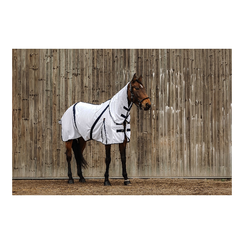 EQUITHEME Mesh combo - Fliegendecke mit Halsteil