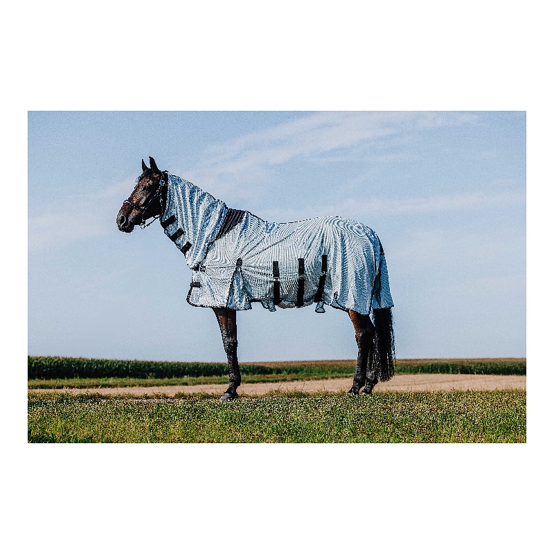 RIDING WORLD - Belly Mesh - vliegendeken met hals en buikflap