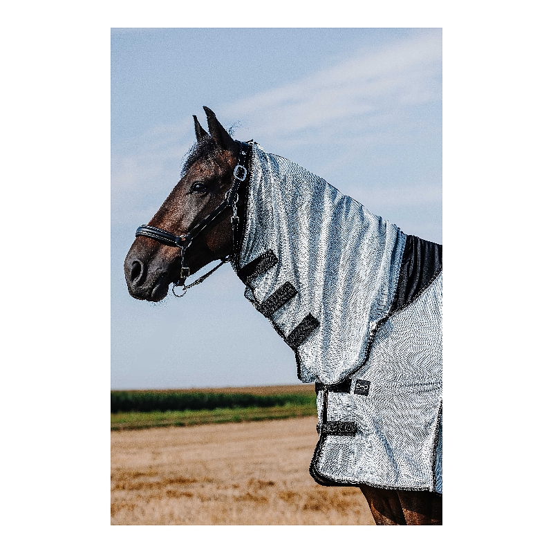 RIDING WORLD - Belly Mesh - vliegendeken met hals en buikflap