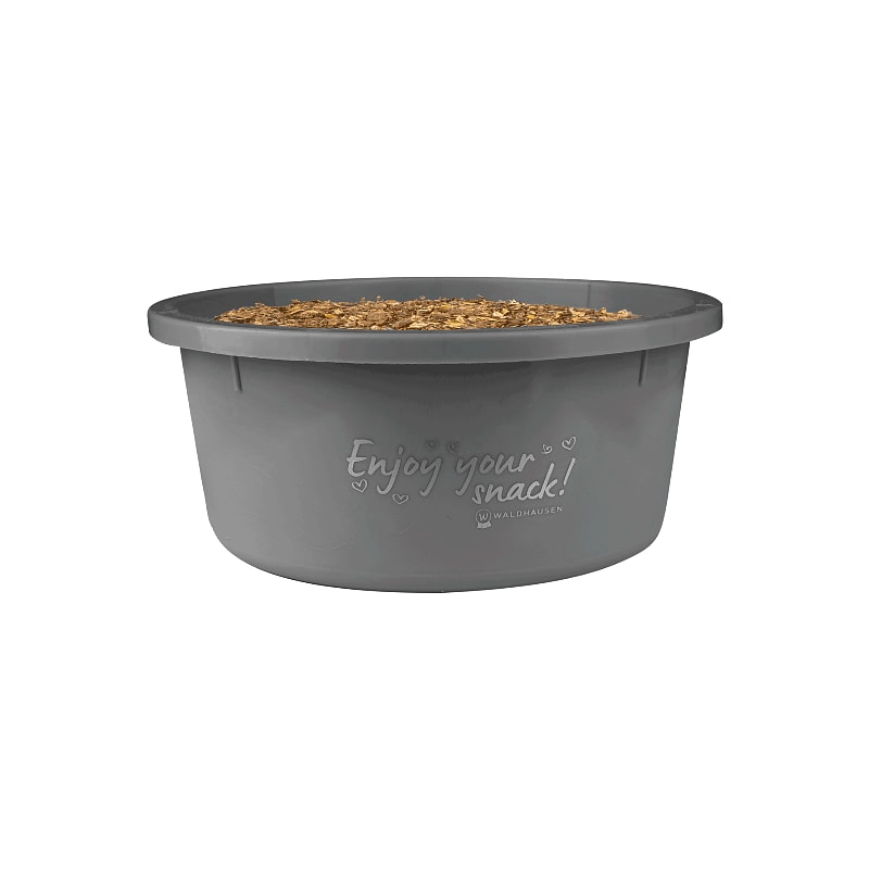 Petit bol de nourrissage « Enjoy your snack » avec couvercle