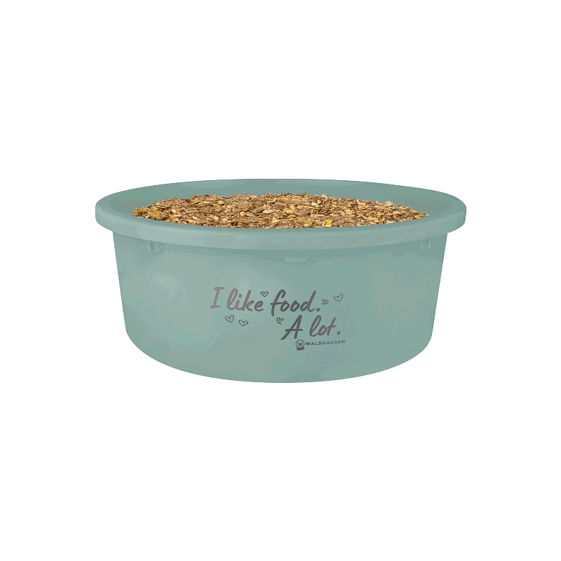 Foderskål XL med lock "I like food. A lot."