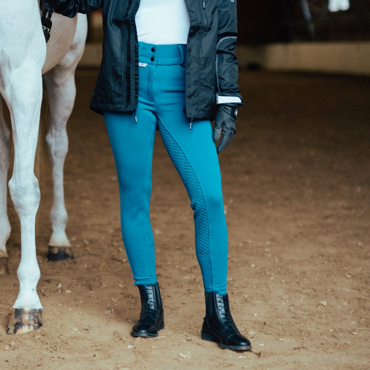 Pantalon d'équitation Thermique Silicone Fond intégral Equestrian Essentials Alaska, femme