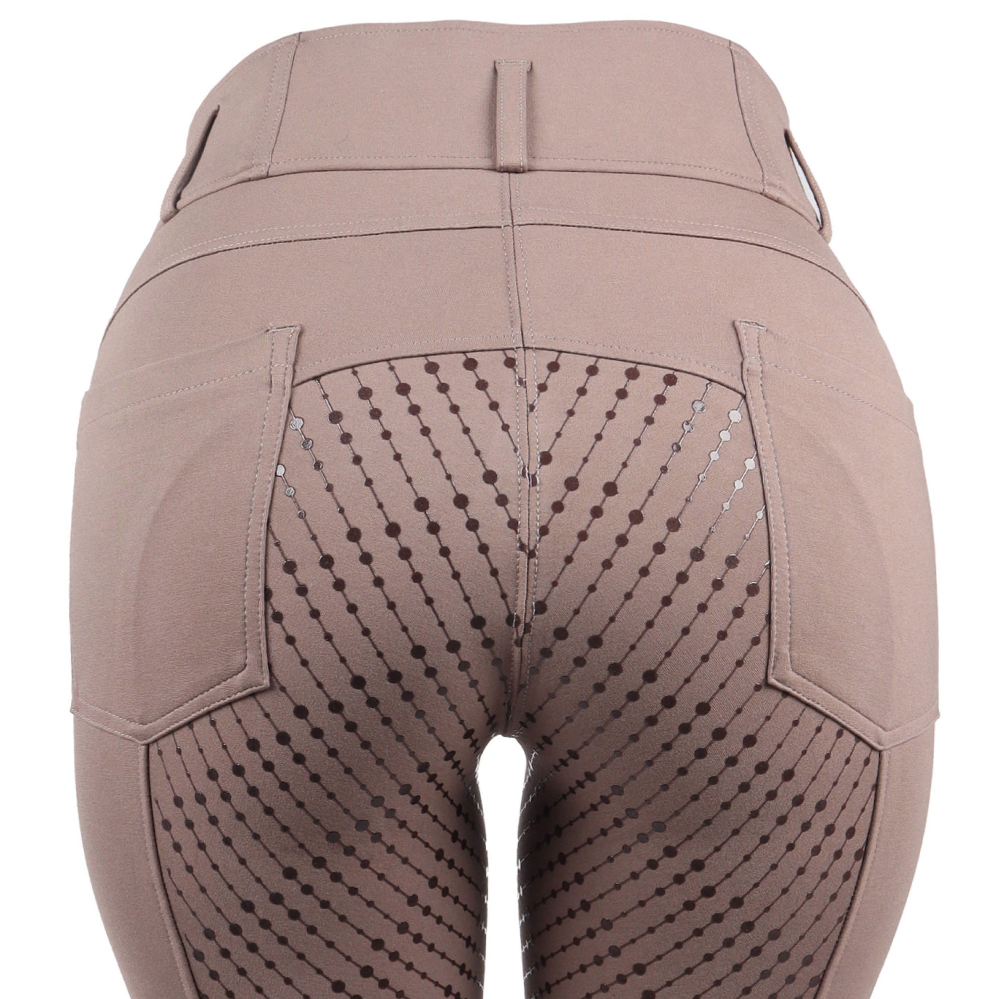 Pantalon d'équitation taille haute Equestrian Essentials Madrid, silicone, fond intégral, femme