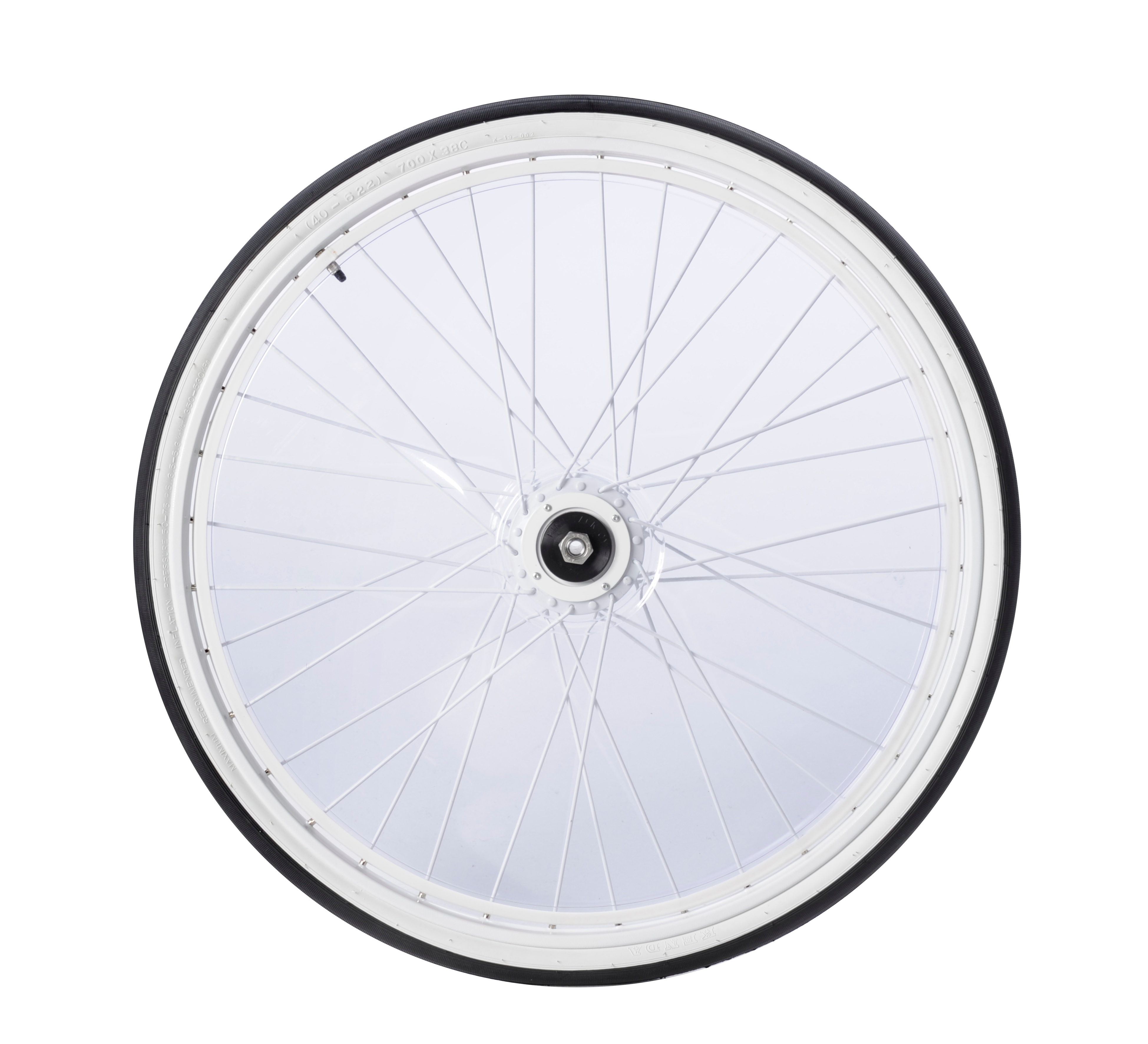 Finntack  Sulky wheel 28´´, w/clear covers (Sold in pcs)